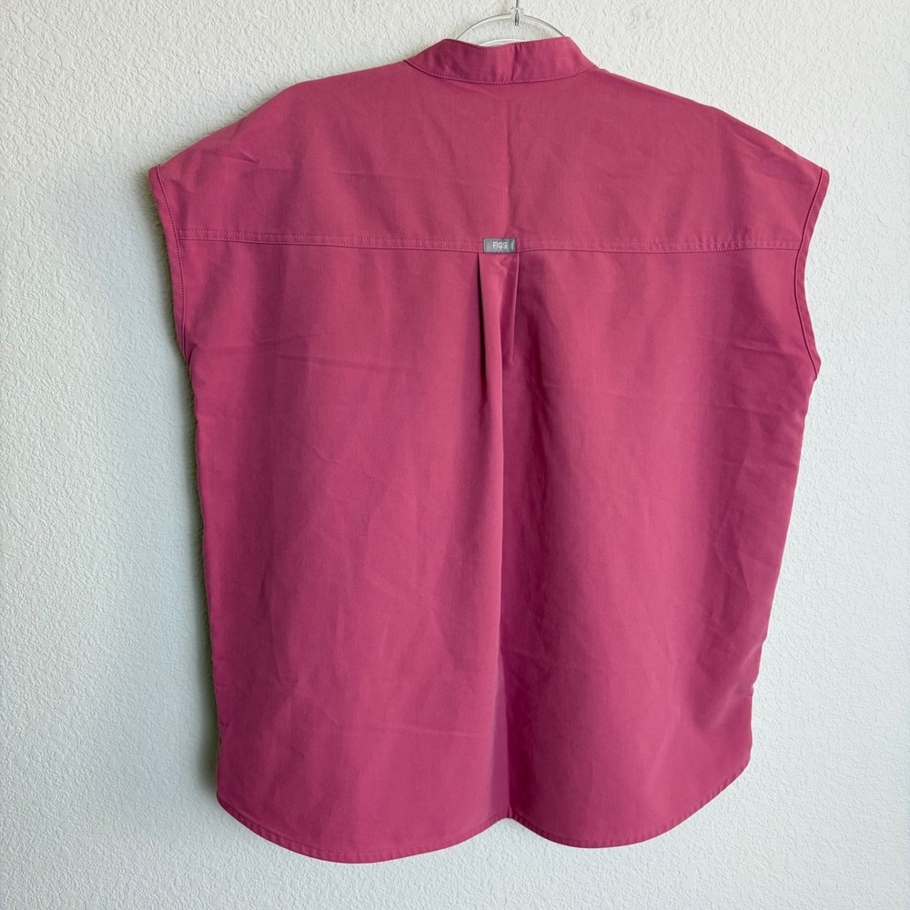 FIGS Technical Collection Pink Sleeveless Scrub Top WXXSW1003 Womens Medium - Picture 4 of 7